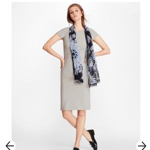 Brooks Brothers Stretch-Wool Cap Sleeve Sheath Dress
